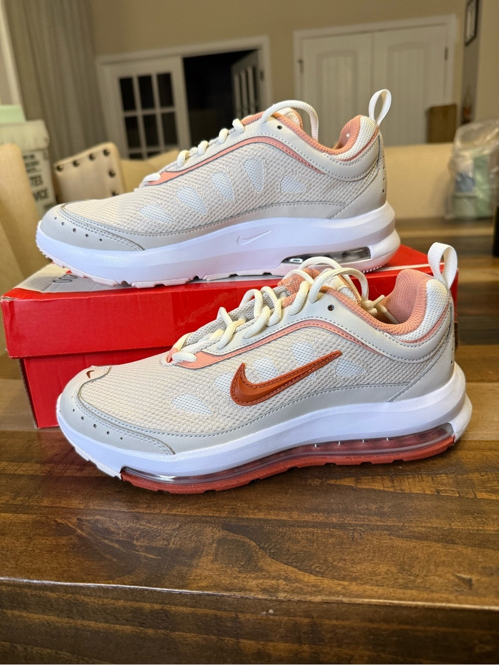 Nike Air Max AP Women’s Low Top Lace-Up Sneakers Light Orewood Brown CU4870-104